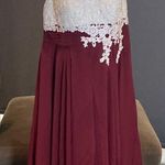 Women’s Ivory Lace Top Chiffon V Photo 0