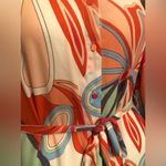 Alexis  for Target Size S Mixed Floral Long Sleeve Belt Retro Maxi Shirt Dress Photo 2