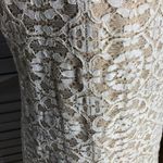 Vintage Y2K Cream Lace Midi Dress Large Photo 5