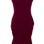 ASOS  Plum Midi Dress 6 Sleeveless Bodycon Cocktail Wedding Guest Photo 0