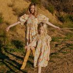 Tuckernuck Maisonette Kamala Dress Wild Poppy Flowers floral print bow babydoll puff sleeve Photo 4