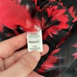 Gina Benotti Red Print Tie Neck Blouse Size Medium Photo 7
