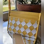 Michael Kors Reed Large MK Logo Credit Card Holder Wallet - Yellow NWT Photo 1