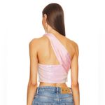superdown Gea Asymmetrical Crop Top in Light Pink Photo 1