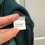 Aigeman Satin Forest Green Fitted Mini Dress Size Medium Photo 5