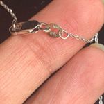 18k white gold chain with 14k gold solitaire charm Photo 8