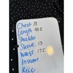 Ann Taylor Vintage Dress Womens Size 10 Black Polka Dots Tan Ruffle Trim Ribbon Photo 8