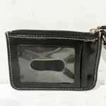 Coach  Black Leatherware Women's Signature C Logo Keychain Cardholder Coin Wallet Photo 1