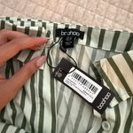 Boohoo  Stripe Drop Shoulder Oversized Shirt NWT Photo 2