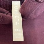 Athleta Steady State Crop Sweatshirt Hoodie Cropped Antique Burgundy Women’s XXS Photo 9