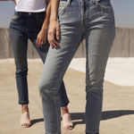 AMO Jeans Babe Jeans in Color Sweet Cheeks Size 24 Button Fly Blue Photo 0