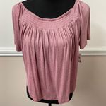 Moral Fiber NWT  Blush Colored Off the Shoulder Blouse Photo 0