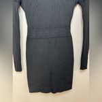 Vintage 1990’s Azzedine Alaïa Designer Black Wool Honeycomb Knit Mini Dress XS Photo 6