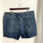 a.n.a  Womens Shorts Denim Jean High Rise Boyfriend 5” Inseam Cut Off Size 22 Photo 1
