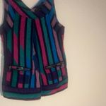 Marc Jacobs  Multicolor Striped Tank Top With Zippers Photo 2