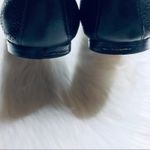 Diane Von Furstenberg  Corolla Flats Black Leather Perforated Scallop Trim Sz 7.5 Photo 7