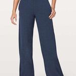 Lululemon Take It Easy Wide Legged Heathered Mod Blue Lounge Pants Photo 0