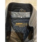 YAMAHA LEATHER‎ Designed by Hein Gericke Thriller Motorcycle Jacket Size 42 Gray Size L Photo 4
