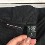 New York & Co. Charcoal Striped Dress Crops Sz 8 Photo 2