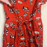 Lounge Fly  Disney Diner Dress Stitch Shoppe Mickey Minnie Comic Strip Red Pockets Photo 11