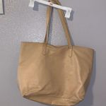 Old Navy Beige Faux Leather Tote Bag Photo 2