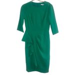 ✨Kay Unger Esther Stretch Crêpe Cocktail Green Sz 6 Dress✨ Photo 5