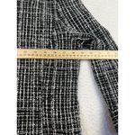 Talbots Sweater Womens Large Black White Plaid Bell Sleeve Stretch Business Top Photo 7