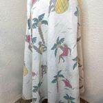 Place Nationale Seaside Linen Maxi Skirt size Small Green Size 4 Photo 0