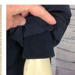 Talbots Down Puffer Coat in navy with fur trimmed hood size medium Photo 11