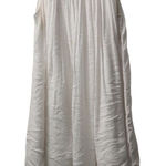 Kaktus White Sleeveless Dress Gold Braided Neckline Casual Summer L Size L Photo 0