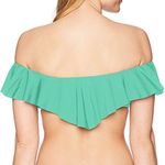 Trina Turk  Womens Standard Off Shoulder Ruffle Bandeau Bikini Swimsuit Top 6 Photo 2
