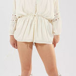 Urban Outfitters NWOT  UO Boho Chic Junie Long Sleeve Romper - Medium Photo 0