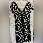 Tracy Reese  Black and White Sequin Mini Dress Photo 1