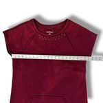 Ruff Hewn  Dress Womens Small Black Studded Sweatshirt Kangaroo Pocket  80s Vibe Photo 6