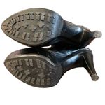 Vera Wang Lavender Fiona Black Platform Snap Heeled Booties Size 8.5M Photo 10