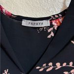 Papaya Black and Pink Floral Blouse Photo 4