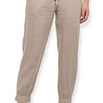 Anthropologie Cloth & Stone Taupe Brown High Rise Jogger Pants Photo 0