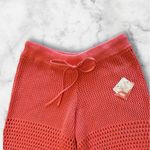 Free People #39 NWT  Carla Fauxchet Pants in Fresh Coral Photo 7