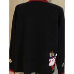 Heirloom Collectibles Peeking Santa’s Women's Ugly Christmas Sweater SZ L EUC Black Size L Photo 8