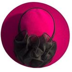 Lancaster Vintage USA Wool Sonni San Francisco Pink Fascinator Derby Hat Photo 0
