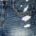 Abercrombie & Fitch Abercrombie Beaded Destroyed‎ Jean Shorts Photo 1