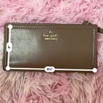 Kate Spade New York Slim Continental Wallet Brown Leather Photo 4