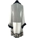 Artisan Exquisite Handmade Dress Chiffon Robe Kimono Sheer One Size OS Women's Gray Photo 1