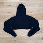 Champion  Erewhon Merch Cut Crop Hoodie Size S Black Orange Photo 3