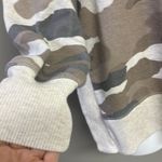 Aerie Tan Camo Crew Neck Mixed Textured Sweatshirt w/ Large Slide Slits- XS Photo 6