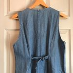 Charter Club  Petites Women's L Vintage Cotton Denim Sleeveless Button-Down Dress Photo 6