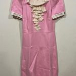 Gucci Authentic  Jersey Ruffled Dress Knee Short Sleeve Puff Interlocking XS Photo 0