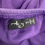 Ruby Rox  Women’s Purple Sparkly Spaghetti Strap Size Small Prom Formal Dress Photo 3