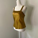 Victoria's Secret  gold silk sleeveless tank top size P Photo 3