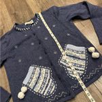 Classic Elements  90s GRANNYCORE Cardigan Size L Fair Isle Sweater Ramie Ugly Vtg Photo 5